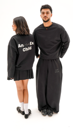 Unisex Black Crewneck