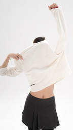 Unisex White Crewneck