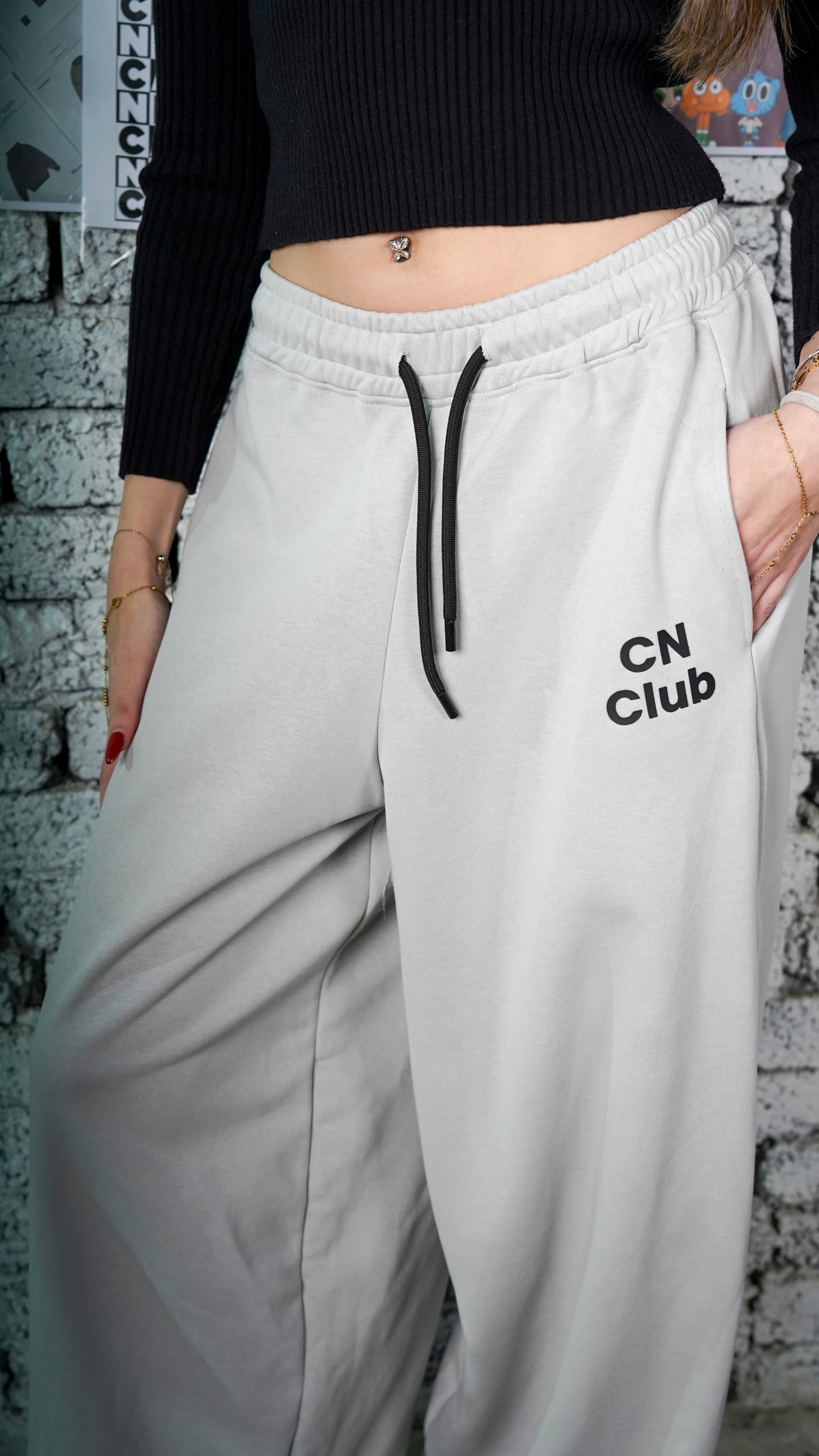 RELAXED GRAY CN PANTS