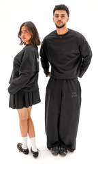 Unisex Black Crewneck