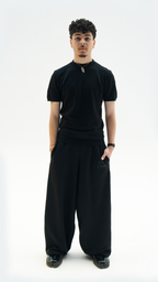 UNISEX RELAXED BLACK CN PANTS