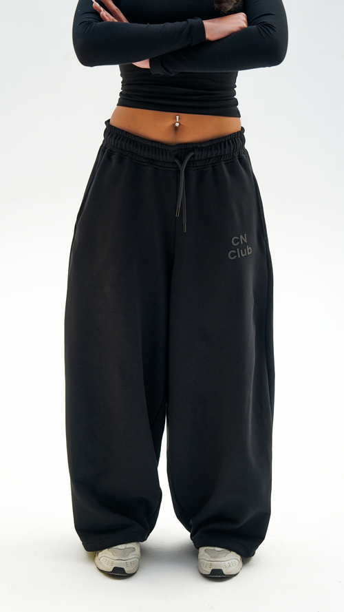 RELAXED BLACK CN PANTS