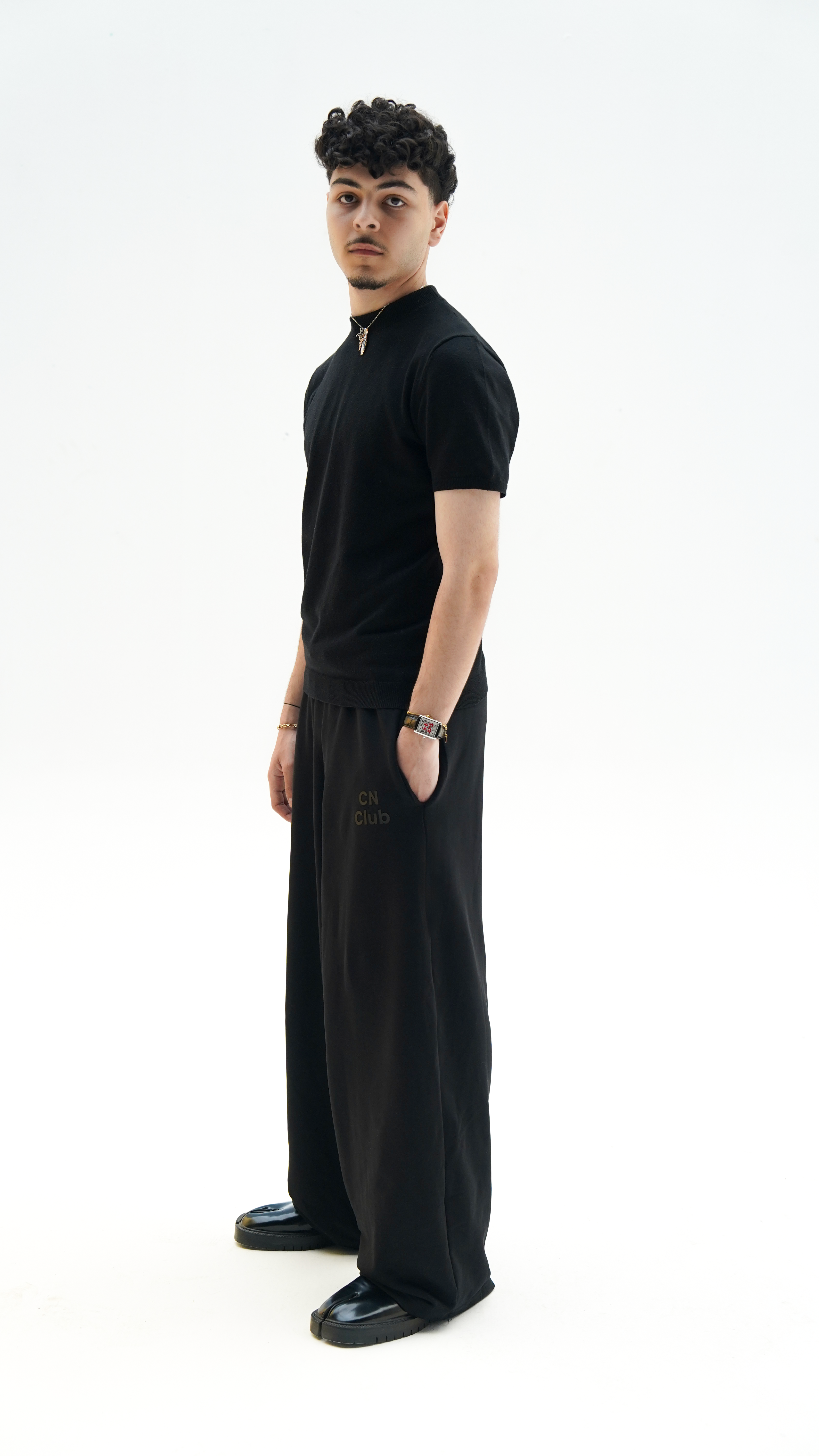 UNISEX RELAXED BLACK CN PANTS