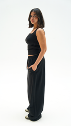 UNISEX RELAXED BLACK CN PANTS