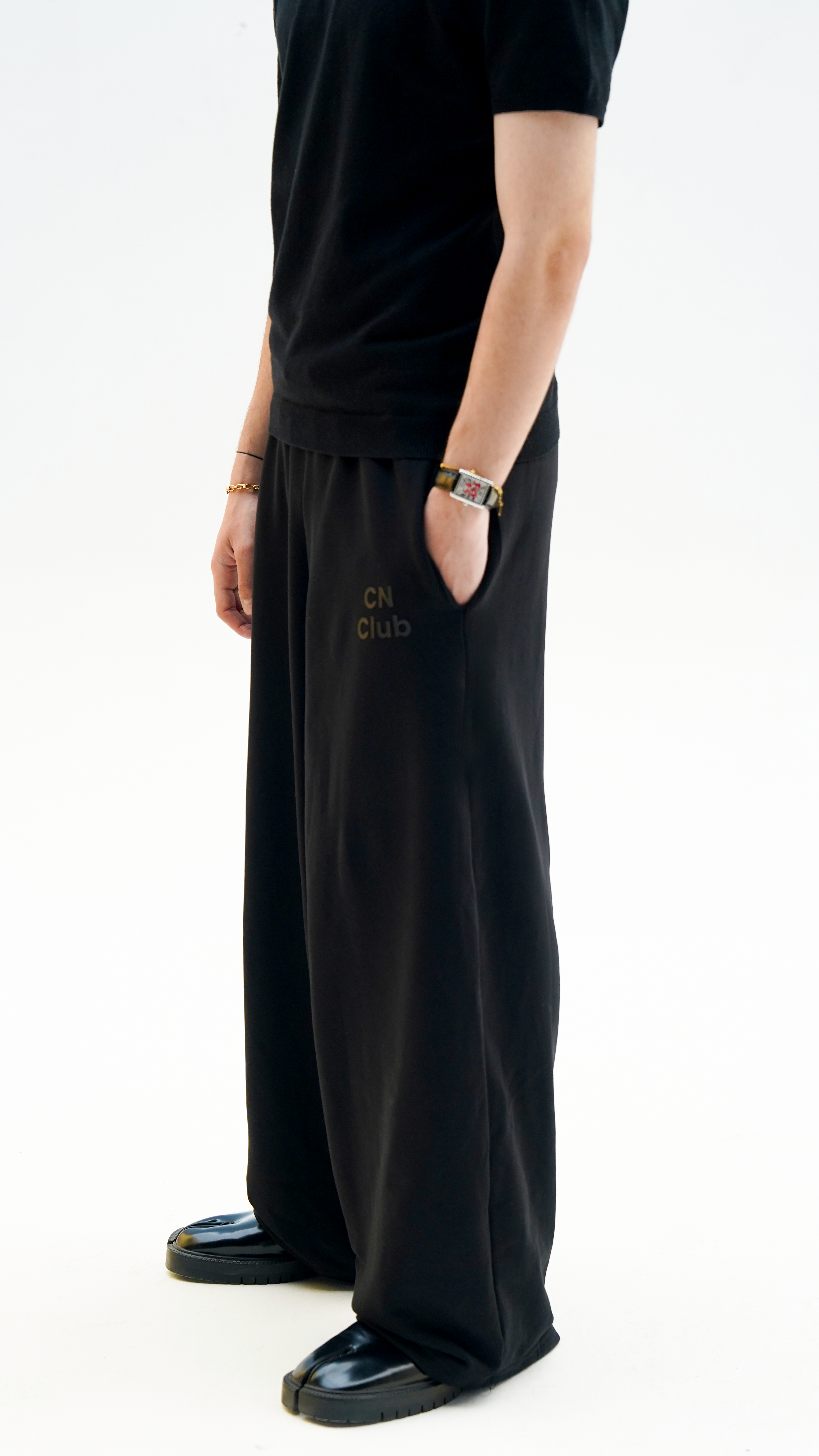 UNISEX RELAXED BLACK CN PANTS