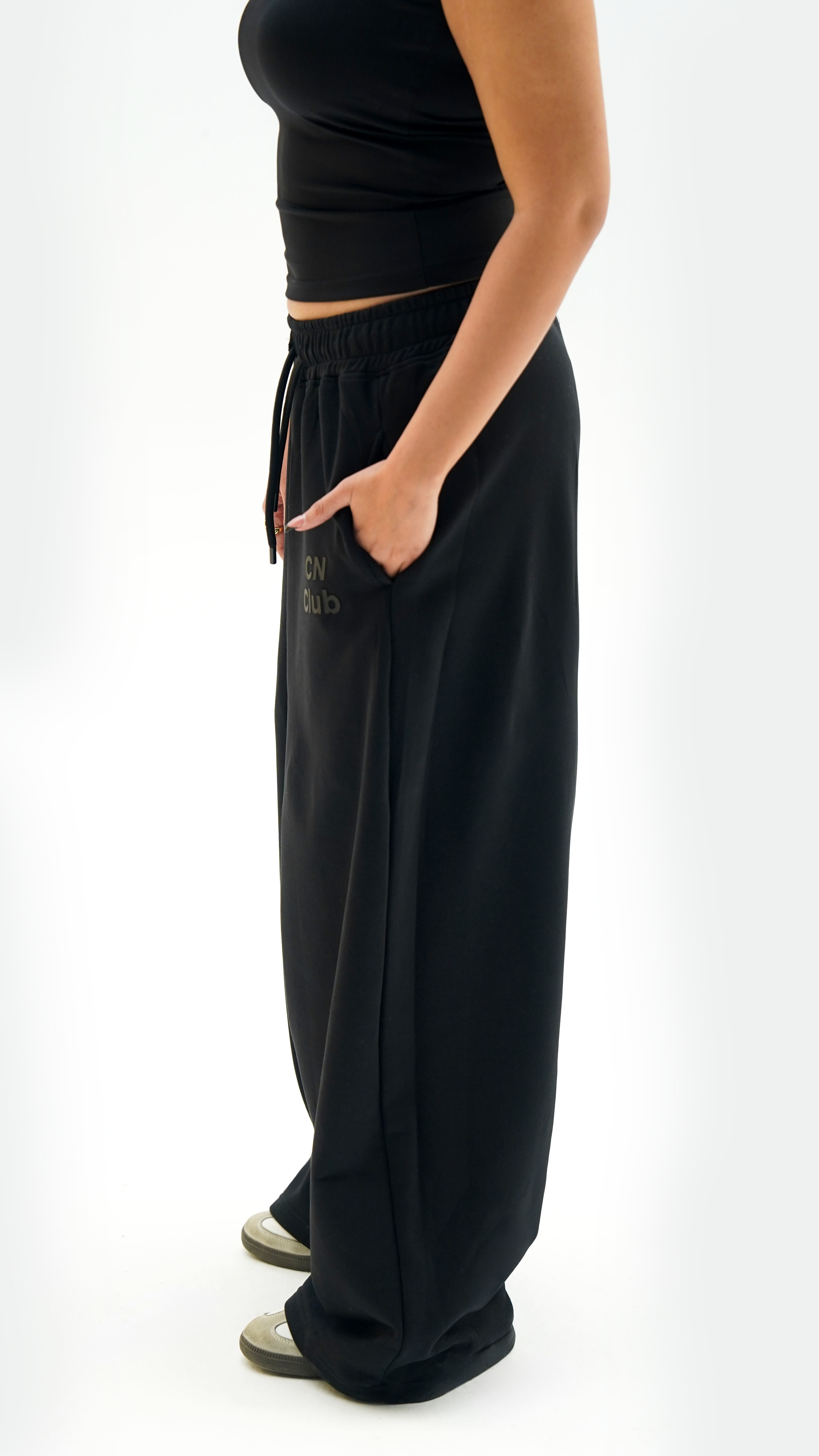 UNISEX RELAXED BLACK CN PANTS